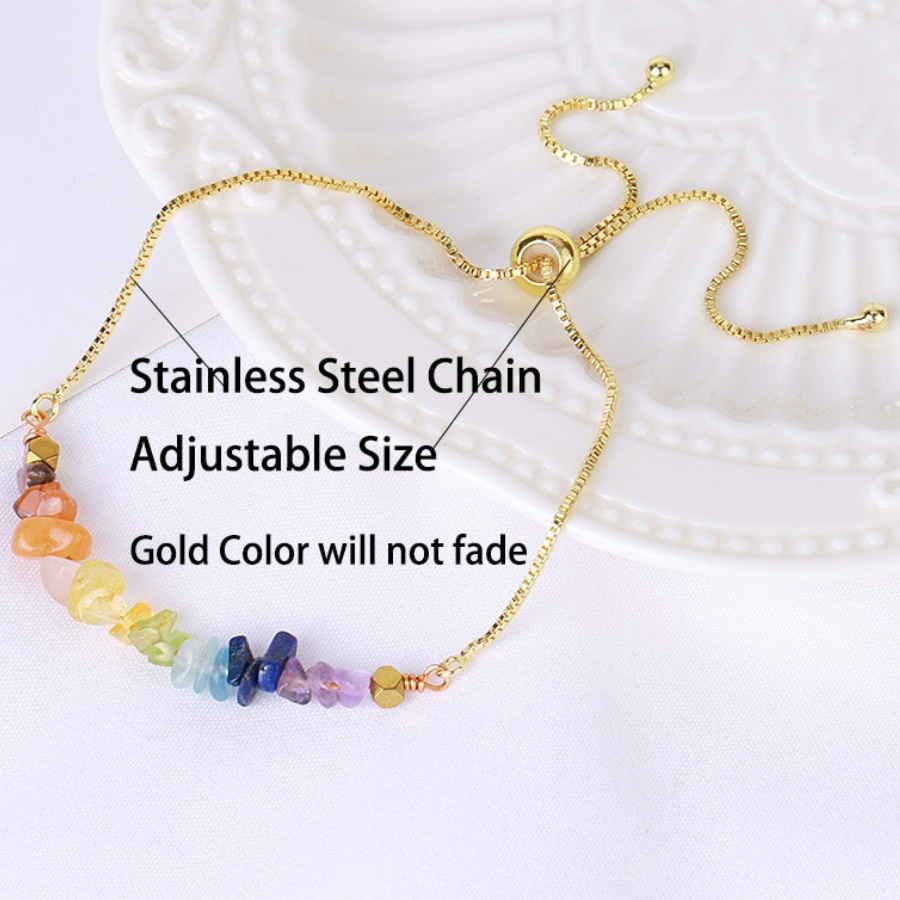 Adjustable Tiger Eye Crystal Bracelet