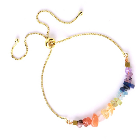 Adjustable Chakra Crystal Bracelet