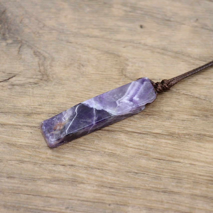 Amethyst Crystal Adjustable Pendant