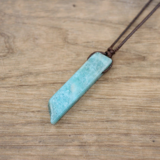 Amazonite Crystal Adjustable Pendant