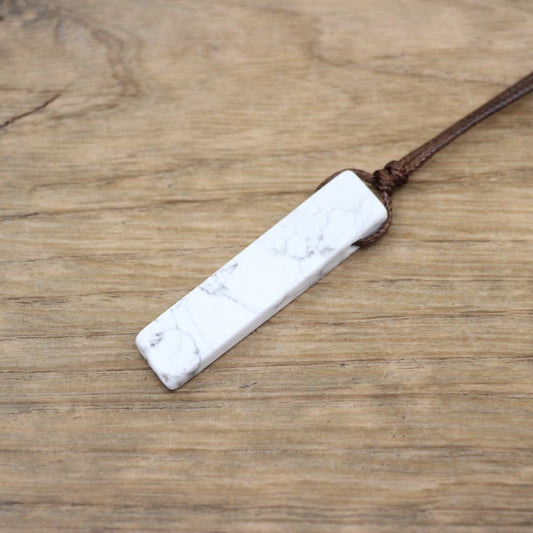 Howlite Crystal Adjustable Pendant