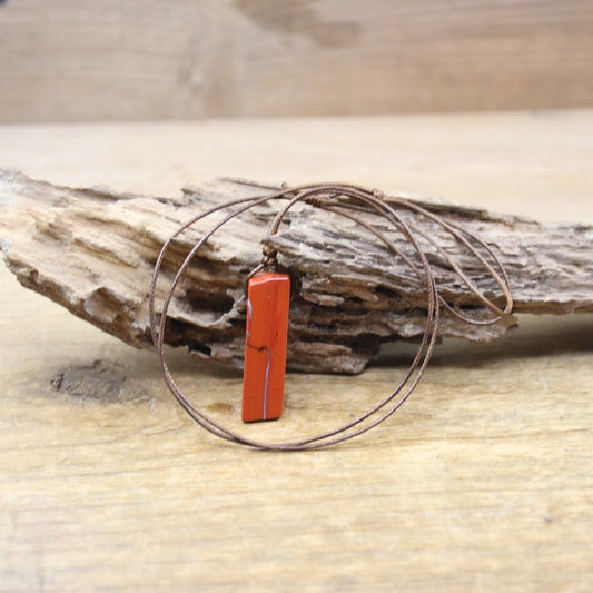 Red Jasper Crystal Adjustable Pendant